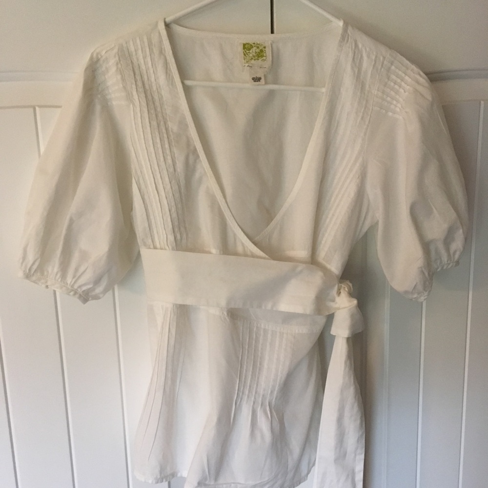 Anthropologie C Keer wrap blouse